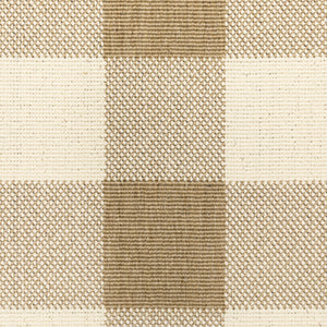 Homeroots 7' X 10' Gray And Ivory Geometric Stain Resistant Indoor Outdoor Area Rug Tan,Ivory Polypropylene 507018
