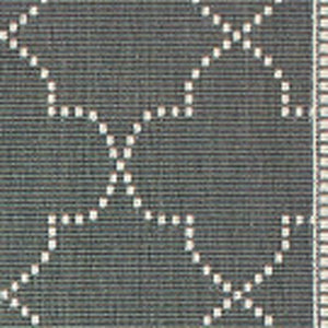 HomeRoots 5' Modern Geometric Stain Resistant Area Rug for Indoor and Outdoor Use - Durable and Stylish Design Grey/ Ivory 7'10" x 10'10" 507055