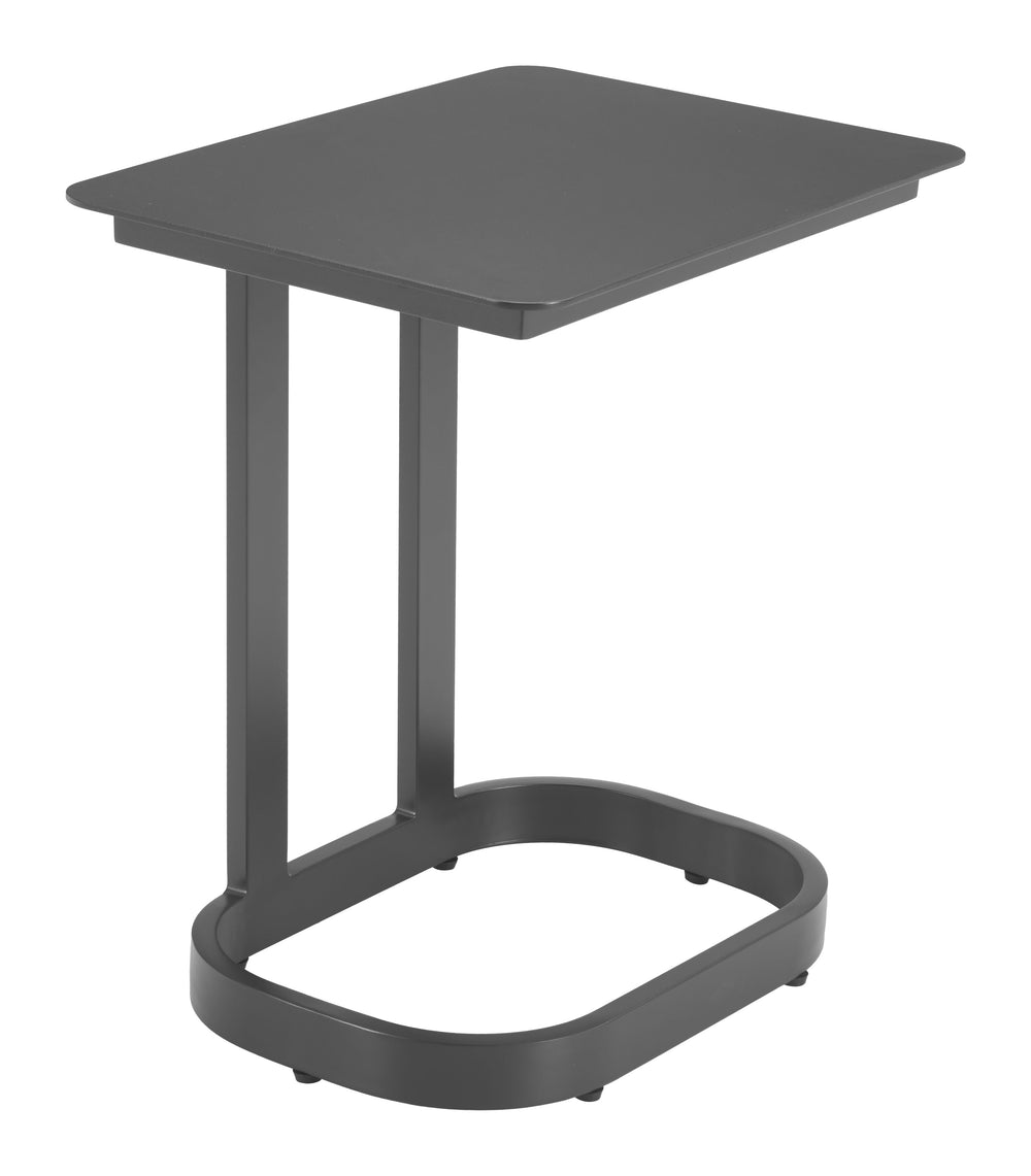 Zuo Modern Friss End Table - Modern Aluminum Design For Versatile Living Spaces, Perfect For Hospitality Use Black Aluminum 704067-zuo-modern