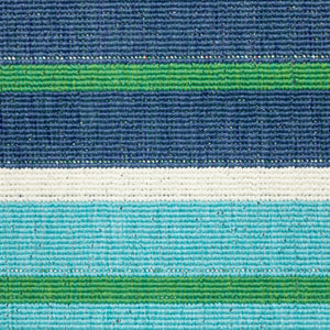 Homeroots 4' X 6' Blue And Green Geometric Area Rug - Stain Resistant, Perfect For Indoors & Outdoors! 3'7" X 5'6" Polypropylene 507183