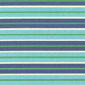 HomeRoots 5' Geometric Blue and Green Stain Resistant Area Rug for Stylish Indoor and Outdoor Spaces 5'3" x 7'6" 507184