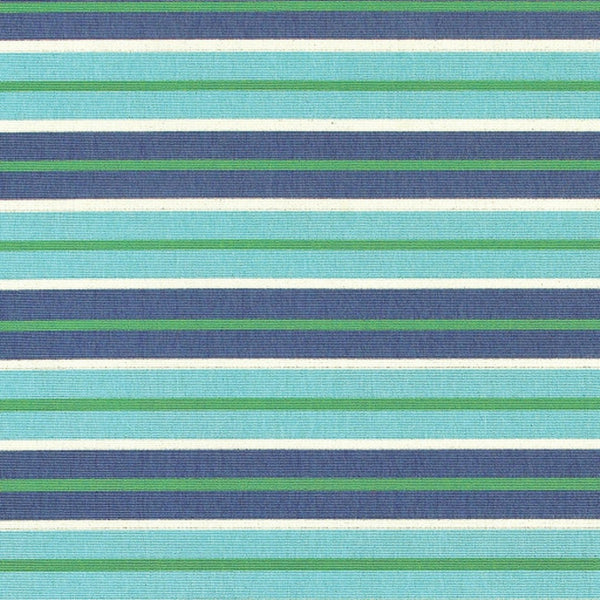 HomeRoots 5' Geometric Blue and Green Stain Resistant Area Rug for Stylish Indoor and Outdoor Spaces 5'3" x 7'6" 507184