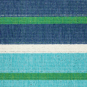 HomeRoots 5' Geometric Blue and Green Stain Resistant Area Rug for Stylish Indoor and Outdoor Spaces 5'3" x 7'6" 507184