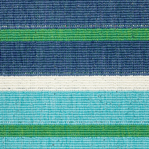 HomeRoots 5' Geometric Blue and Green Stain Resistant Area Rug for Stylish Indoor and Outdoor Spaces 7'10" x 10'10" 507186