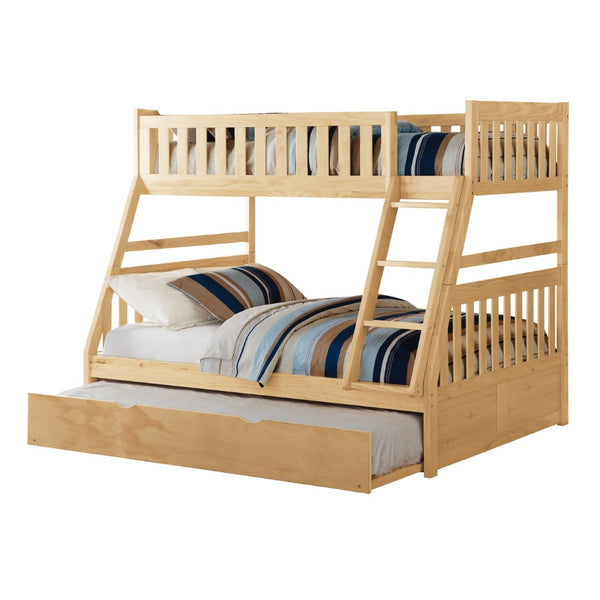 English Elm Bunk Bed Twin Over Full Solid Pine Frame with Guard Rails for Youth Bedroom B011S02437