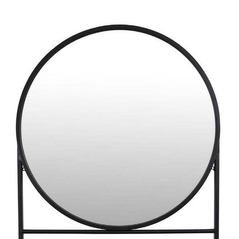 English Elm Filo Square Mirrored Wall Accent with Raised Tray Frame and Speckled Artisan Finish B056P416954