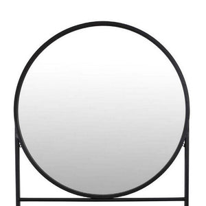 English Elm Filo Square Mirrored Wall Accent with Raised Tray Frame and Speckled Artisan Finish B056P416954