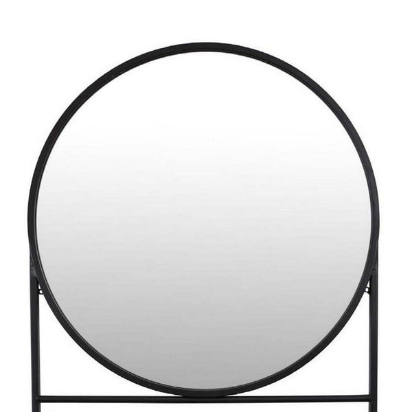 English Elm Filo Square Mirrored Wall Accent with Raised Tray Frame and Speckled Artisan Finish B056P416954
