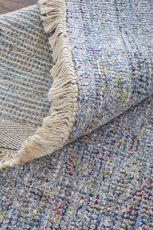 Feizy Rugs Caldwell Handwoven Transitional Area Rug: Elegant Wool & Viscose Blend For Timeless Home Décor Blue,Ivory Wool,Viscose 8798804fblu000p00