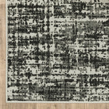 Homeroots 8' X 10' Beige And Black Abstract Stain Resistant Indoor Outdoor Area Rug  Polypropylene 507498