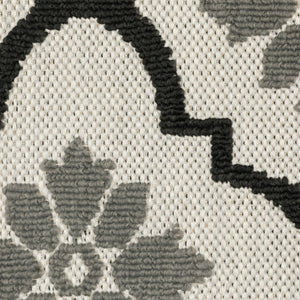 HomeRoots 5' X 7' Beige and Black Geometric Area Rug – Stylish, Stain-Resistant Design for Indoor & Outdoor Spaces 9'10" x 12'10" 507511