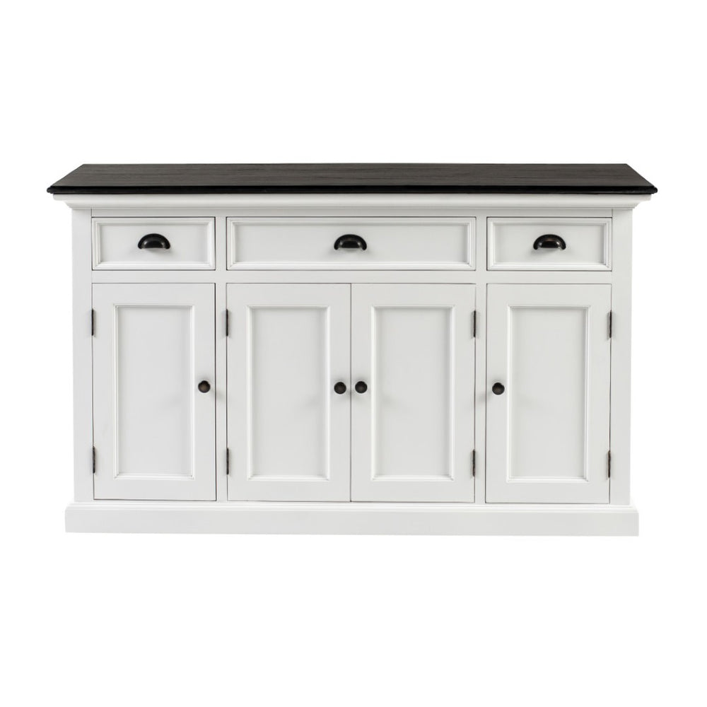HomeRoots 60" Elegant Solid Wood Buffet Table with Stylish Two-Tone Finish and Ample Storage for Any Space 507534