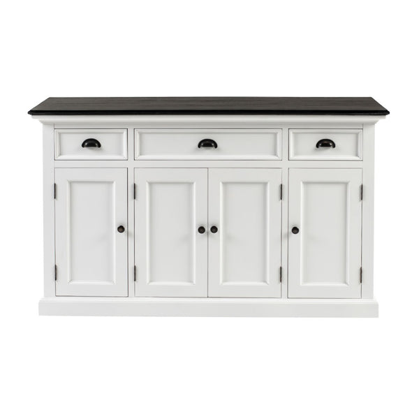 HomeRoots 60" Elegant Solid Wood Buffet Table with Stylish Two-Tone Finish and Ample Storage for Any Space 507534