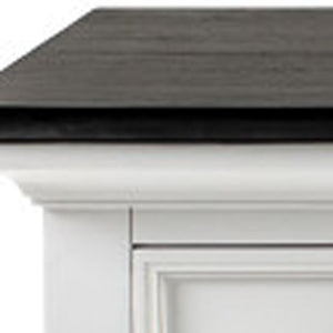 HomeRoots 60" Elegant Solid Wood Buffet Table with Stylish Two-Tone Finish and Ample Storage for Any Space 507534