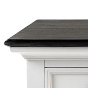 HomeRoots 60" Elegant Solid Wood Buffet Table with Stylish Two-Tone Finish and Ample Storage for Any Space 507534