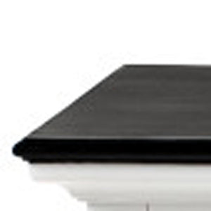HomeRoots 74" Solid Wood Buffet Table in Black & White – Stylish Storage Solution for Any Room Décor 507538