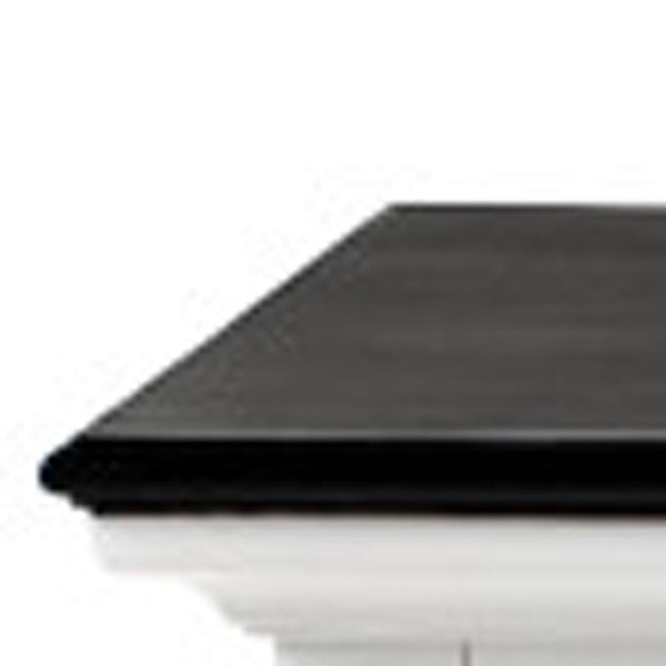 HomeRoots 74" Solid Wood Buffet Table in Black & White – Stylish Storage Solution for Any Room Décor 507538