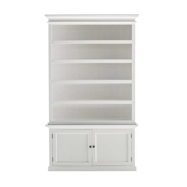 HomeRoots 91" White Solid Wood Pantry Cabinet – Stylish Storage Solution for Dining, Kitchen, and More! 507541