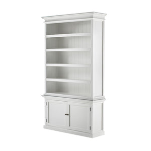 HomeRoots 91" White Solid Wood Pantry Cabinet – Stylish Storage Solution for Dining, Kitchen, and More! 507541