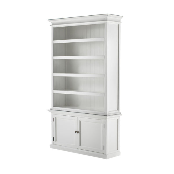 HomeRoots 91" White Solid Wood Pantry Cabinet – Stylish Storage Solution for Dining, Kitchen, and More! 507541