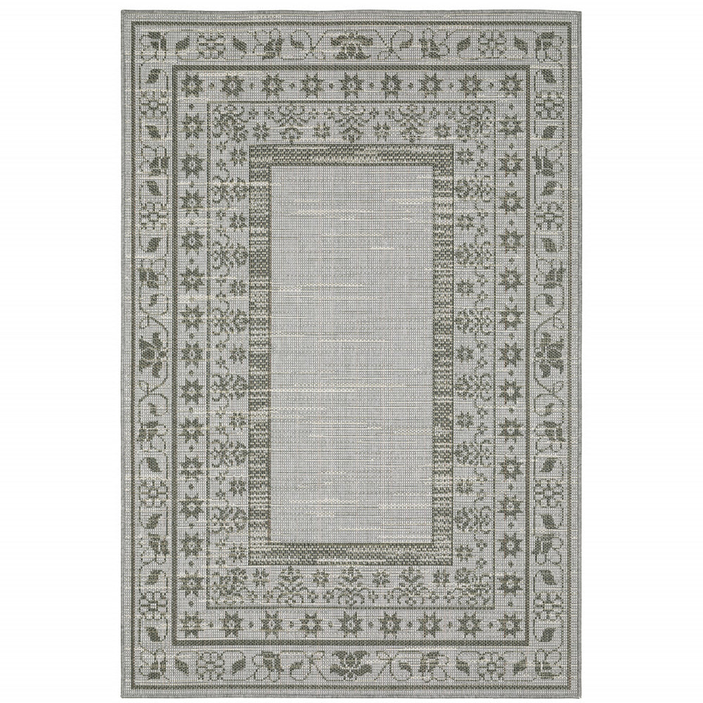 Homeroots 10' X 13' Beige Stain Resistant Indoor Outdoor Area Rug  Polypropylene 507606