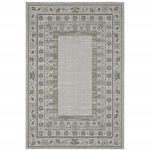 Homeroots 10' X 13' Beige Stain Resistant Indoor Outdoor Area Rug  Polypropylene 507606