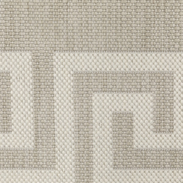 HomeRoots 7' Gray and Ivory Stain Resistant Area Rug - Stylish, Durable, Easy-Care Design for Indoor & Outdoor Use 7'10" x 10' 507791