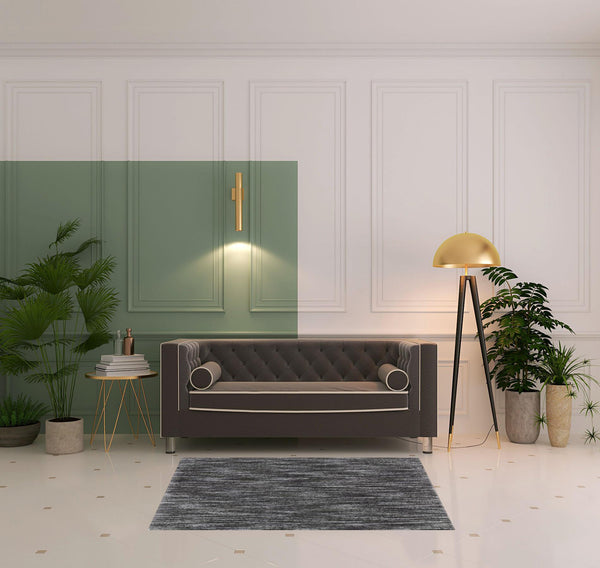 Homeroots 4' X 6' Charcoal Shag Power Loom Stain Resistant Area Rug Charcoal Polyester 507850