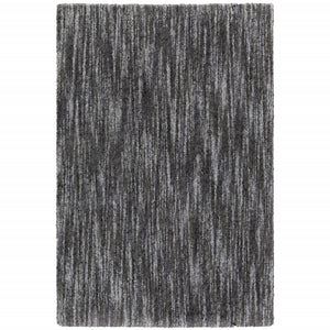 Homeroots 5' X 8' Charcoal Shag Power Loom Stain Resistant Area Rug Charcoal Polyester 507851