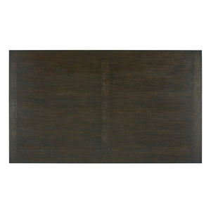 Narvik Oak Veneer Dining Table with Sculptural Starburst Base in Weathered Grey