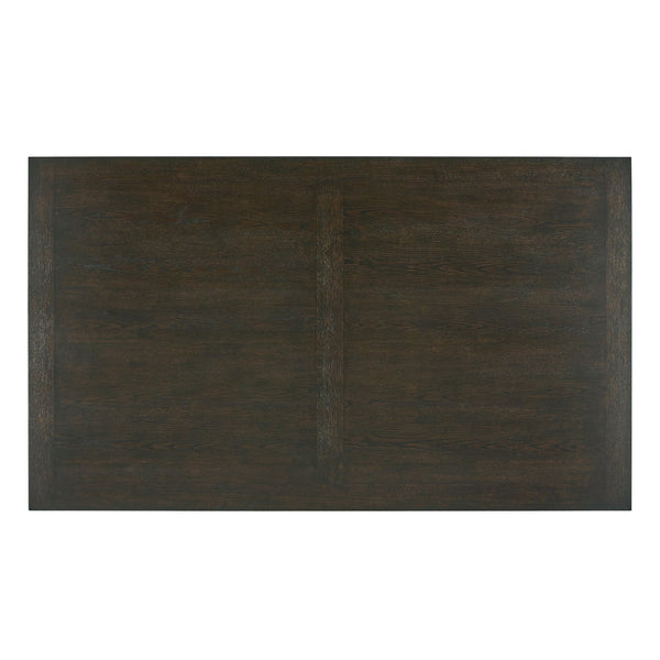 Narvik Oak Veneer Dining Table with Sculptural Starburst Base in Weathered Grey
