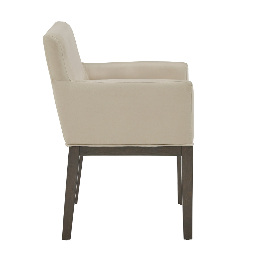 Homelegance Narvik Upholstered Track Arm Chair Set Tapered Legs Modern Dining Seat 507GAC1-BL