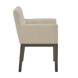 Narvik Upholstered Track Arm Chair Set Tapered Legs Modern Dining Seat