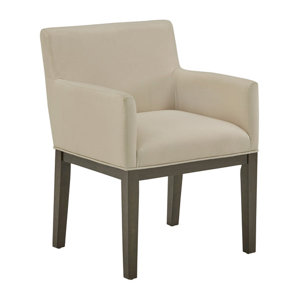 Narvik Upholstered Track Arm Chair Set Tapered Legs Modern Dining Seat