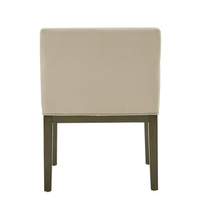 Narvik Upholstered Track Arm Chair Set Tapered Legs Modern Dining Seat