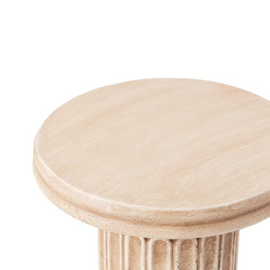 English Elm Handcrafted Mgo Column Pedestal Classical Architectural Accent for Living Rooms N772P389437G