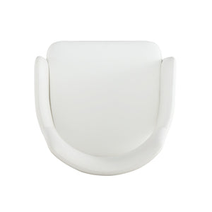 English Elm Tremont Modern Vegan Leather Armchair - Stylish, Durable Seating For Home Or Office Use, White Finish B365P397728-GIGA