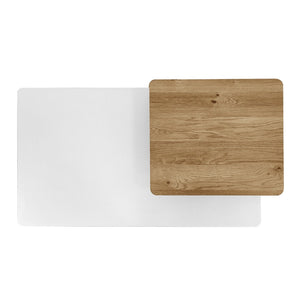 English Elm Vibe Nesting Coffee Tables Set Of 2 - Stylish Rectangular Farmhouse Design For Modern Living Spaces N724P294661K-GIGA