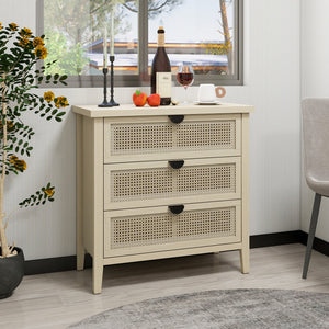 English Elm 3 Drawer Cabinet - Stylish American Design For Bedroom, Living Room, Or Study Storage Solution W688P225269