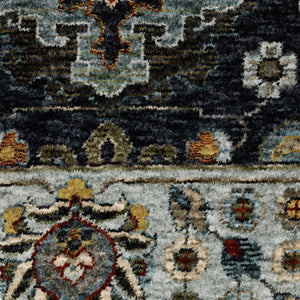 HomeRoots 2' X 8' Elegant Oriental Power Loom Runner Rug with Fringe - Timeless Design for Any Space 7' X 10' 508007