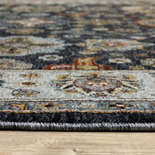 HomeRoots 2' X 8' Elegant Oriental Power Loom Runner Rug with Fringe - Timeless Design for Any Space 8' X 11' 508008