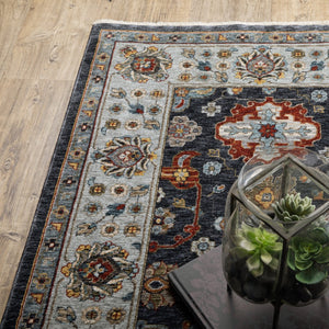 HomeRoots 2' X 8' Elegant Oriental Power Loom Runner Rug with Fringe - Timeless Design for Any Space 8' X 11' 508008