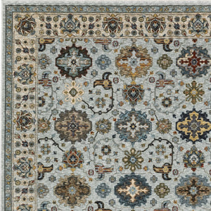 HomeRoots 2' X 8' Elegant Oriental Power Loom Runner Rug with Fringe - Timeless Design for Any Space 3' x 5' 508012