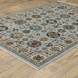 HomeRoots 2' X 8' Elegant Oriental Power Loom Runner Rug with Fringe - Timeless Design for Any Space 3' x 5' 508012
