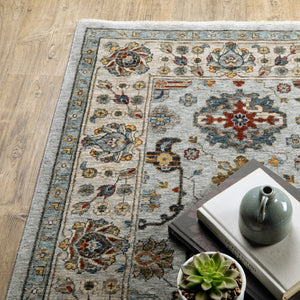 HomeRoots 2' X 8' Elegant Oriental Power Loom Runner Rug with Fringe - Timeless Design for Any Space 5' X 8' 508013