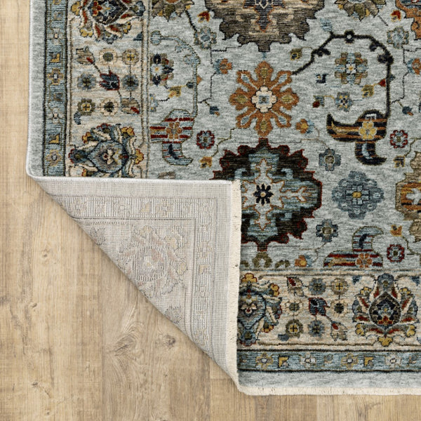 HomeRoots 2' X 8' Elegant Oriental Power Loom Runner Rug with Fringe - Timeless Design for Any Space 7' X 10' 508014