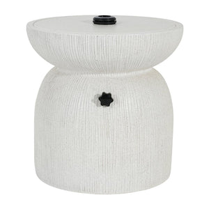 English Elm Odelia Mgo Patio Umbrella Base with Marble Finish Doubles as Outdoor Side Table N775P362772W