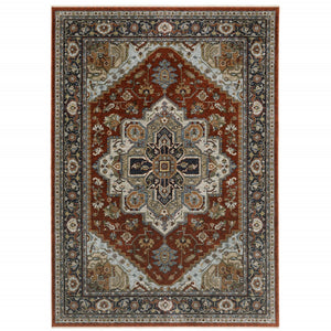 HomeRoots 8' Blue and Green Oriental Power Loom Runner Rug - Durable, Stylish, and Ideal for High-Traffic Areas 10' X 13' 508072