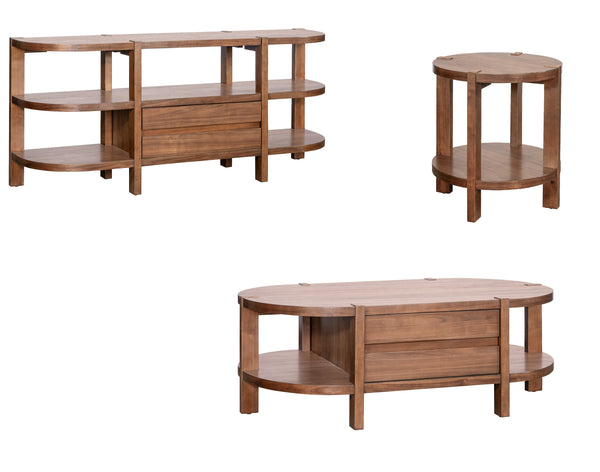 Basset Mirror Winston Cocktail Table: Mid-century Modern Design With Walnut Finish & Ample Storage Drawers Brown Wood,Veneer 5081-lr-140