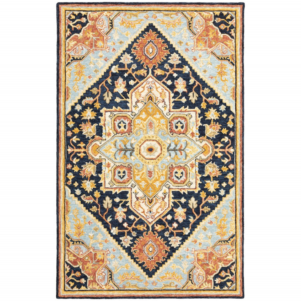 HomeRoots 10' Handmade Oriental Tufted Area Rug - Elegant Stain-Resistant Design for Modern & Classic Spaces 8' X 10' 508118